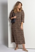 Jersey Kleid, Rundhals, 3/4-Ärmel, Empire Form, Muster Jersey Kleid, Rundhals, 3/4-Ärmel, Empire Form, Muster
