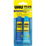 Uhu Plus Schnellfest 2-K-Epoxidkleber Transparent 18 g + 17 g Uhu Plus Schnellfest 2-K-Epoxidkleber Transparent 18 g + 17 g