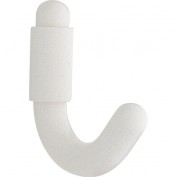 Haken Kunststoff Weiß 18 mm x 70 mm x 62 mm Haken Kunststoff Weiß 18 mm x 70 mm x 62 mm
