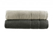 Duschtuch (70 x 140cm), 2er-Set Taupe-Anthrazit Duschtuch (70 x 140cm), 2er-Set Taupe-Anthrazit