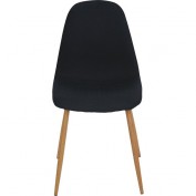 Stuhl Charlton Schwarz 44 cm x 53 cm x 86 cm 2 Stück Stuhl Charlton Schwarz 44 cm x 53 cm x 86 cm 2 Stück