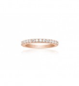 Ring Corte Uno - 18K Roségold plattiert mit weißen Zirkonia Ring Corte Uno - 18K Roségold plattiert mit weißen Zirkonia