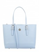 Tommy Hilfiger Honey Med Tote - Shopper in Leder-Optik - Hellblau Tommy Hilfiger Honey Med Tote - Shopper in Leder-Optik - Hellblau
