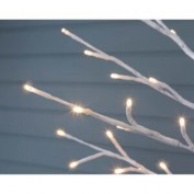 LED-Dekofigur Baum weiß 200 LEDs warmweiß/kaltweiß 150 cm LED-Dekofigur Baum weiß 200 LEDs warmweiß/kaltweiß 150 cm
