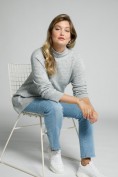 Pullover, Ziernaht, Oversized, Stehkragen, Langarm Pullover, Ziernaht, Oversized, Stehkragen, Langarm