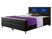 IHG Boxspringbett Monaco 180x200 cm Kunstleder Schwarz IHG Boxspringbett Monaco 180x200 cm Kunstleder Schwarz