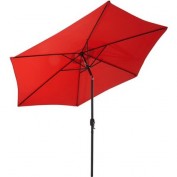 Gartenfreude Sonnenschirm Ø 270 cm Rot Stahlrohr Gartenfreude Sonnenschirm Ø 270 cm Rot Stahlrohr