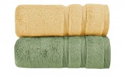 Handtuch (50 x 100cm), 2er-Set Gelb-Moosgrün Handtuch (50 x 100cm), 2er-Set Gelb-Moosgrün
