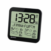 Bresser® MyTime Meteotime LCD Wetter-Wanduhr schwarz Bresser® MyTime Meteotime LCD Wetter-Wanduhr schwarz