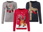 ESMARA® Damen Pullover, mit lustigen Weihnachtsmotiven ESMARA® Damen Pullover, mit lustigen Weihnachtsmotiven
