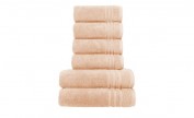 Handtuch-Set Hellorange, 6-teilig Handtuch-Set Hellorange, 6-teilig