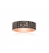 Sif Jakobs Ring Corte Quattro - 18k Roségold vergoldet mit schwarzen Zirkonen Sif Jakobs Ring Corte Quattro - 18k Roségold vergoldet mit schwarzen Zirkonen