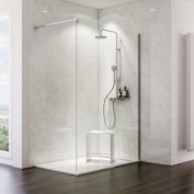 Schulte Duschrückwand 'Decodesign' Hochglanz Stein Marmor-hell, 150 x 210 cm Schulte Duschrückwand 'Decodesign' Hochglanz Stein Marmor-hell, 150 x 210 cm
