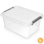 Toptex Ordnung Clipboxen, je ca. 19,5 x 15 x 8,5 cm - 3er-Set Toptex Ordnung Clipboxen, je ca. 19,5 x 15 x 8,5 cm - 3er-Set