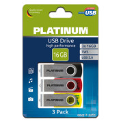 Platinum USB 2.0 16 GB TWS 3-pack ´Germany´ Platinum USB 2.0 16 GB TWS 3-pack ´Germany´