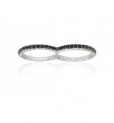 Ring Corte Doppio mit schwarzen Zirkonia Ring Corte Doppio mit schwarzen Zirkonia