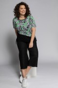 T-Shirt, Blattmuster, Lagenlook, Raffung, Biobaumwolle T-Shirt, Blattmuster, Lagenlook, Raffung, Biobaumwolle