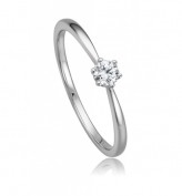 585/- Weißgold Diamantring 0,17 ct. W-SI 585/- Weißgold Diamantring 0,17 ct. W-SI