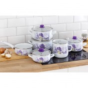 Casa Royale Retro-Emaille Stielkasserolle Lavendel Casa Royale Retro-Emaille Stielkasserolle Lavendel