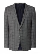 Strellson Allen - Slim Fit 2-Knopf-Sakko mit Fensterkaro - Mittelgrau Strellson Allen - Slim Fit 2-Knopf-Sakko mit Fensterkaro - Mittelgrau