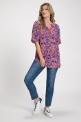 Bluse, Paisley, A-Linie, Tunika-Ausschnitt, Halbarm Bluse, Paisley, A-Linie, Tunika-Ausschnitt, Halbarm