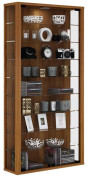 VCM Wandvitrine "Vitrosa Maxi" - mit LED-Beleuchtung Kern-Nussbaum VCM Wandvitrine "Vitrosa Maxi" - mit LED-Beleuchtung Kern-Nussbaum