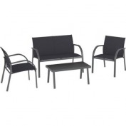 Lounge-Set Torreon 4-teilig Textilbespannung Anthrazit Lounge-Set Torreon 4-teilig Textilbespannung Anthrazit