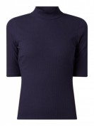 NATIVE YOUTH Shirt mit Stehkragen - Marineblau NATIVE YOUTH Shirt mit Stehkragen - Marineblau