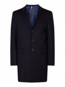 Tommy Hilfiger Kurzmantel aus Wollmischung - Marineblau Tommy Hilfiger Kurzmantel aus Wollmischung - Marineblau