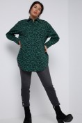 Hemdbluse, oversized, Leo Print, Hemdkragen, Langarm Hemdbluse, oversized, Leo Print, Hemdkragen, Langarm