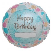 Folienballon Happy Birthday zum Beschriften 18" Folienballon Happy Birthday zum Beschriften 18"