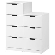 NORDLI Kommode mit 7 Schubladen, weiß NORDLI Kommode mit 7 Schubladen, weiß