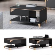 Vicco Couchtisch Sofatisch mit Schublade Luisa anthrazit 100x60cm Kaffeetisch Vicco Couchtisch Sofatisch mit Schublade Luisa anthrazit 100x60cm Kaffeetisch