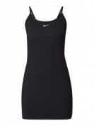 Nike Tight Fit Minikleid mit Rippenstruktur - Schwarz Nike Tight Fit Minikleid mit Rippenstruktur - Schwarz