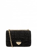 MICHAEL Michael Kors Soho - Crossbody Bag in Bouclé-Optik Modell 'Soho' - Schwarz MICHAEL Michael Kors Soho - Crossbody Bag in Bouclé-Optik Modell 'Soho' - Schwarz