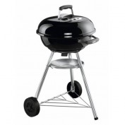 Weber Holzkohle-Kugelgrill Compact Kettle Ø 47 cm Schwarz Weber Holzkohle-Kugelgrill Compact Kettle Ø 47 cm Schwarz