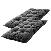 Bella Casa Chillkissen, ca. 70 x 120 cm, Anthrazit - 2er Set Bella Casa Chillkissen, ca. 70 x 120 cm, Anthrazit - 2er Set