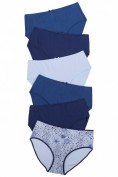 Slips, 5+1 gratis, Sternenmuster/ Blautöne Slips, 5+1 gratis, Sternenmuster/ Blautöne