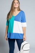 Pullover, V-Ausschnitt, Halbarm, Colorblocking Pullover, V-Ausschnitt, Halbarm, Colorblocking