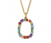 Kette mit Multicolor-Zirkonia-Anhänger Kette mit Multicolor-Zirkonia-Anhänger
