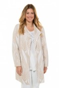 Jacquard-Cardigan, XL-Blattmuster, Ziernadel, selection Jacquard-Cardigan, XL-Blattmuster, Ziernadel, selection