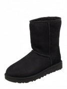 UGG Classic Short - Lederboots mit Lammfellfutter - wasserabweisend - Schwarz UGG Classic Short - Lederboots mit Lammfellfutter - wasserabweisend - Schwarz