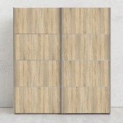 Kleiderschrank Veto Eiche Dekor weiß Schlafzimmer Schrank Schiebetürenschrank Kleiderschrank Veto Eiche Dekor weiß Schlafzimmer Schrank Schiebetürenschrank
