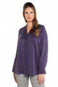 Jacquard-Tunika, Cupromischung, Schalkragen, selection Jacquard-Tunika, Cupromischung, Schalkragen, selection