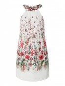 Jake*s Collection Kleid aus Krepp mit floralem Muster - Ecru Jake*s Collection Kleid aus Krepp mit floralem Muster - Ecru