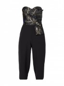 Lipsy Off-Shoulder-Jumpsuit mit Stickereien - Schwarz Lipsy Off-Shoulder-Jumpsuit mit Stickereien - Schwarz
