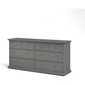 Kommode Venedig Sideboard Schubladenschrank Highboard Schrank grau matt Kommode Venedig Sideboard Schubladenschrank Highboard Schrank grau matt