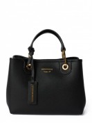 Emporio Armani Handtasche mit Label-Prägung - Schwarz Emporio Armani Handtasche mit Label-Prägung - Schwarz