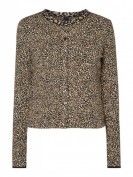 Marc Cain Cardigan mit Animal-Print - Cognac Marc Cain Cardigan mit Animal-Print - Cognac