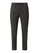 MAC Easy Chain Gallo - Track Pants mit Stretch-Anteil und Glencheck - Mittelgrau MAC Easy Chain Gallo - Track Pants mit Stretch-Anteil und Glencheck - Mittelgrau